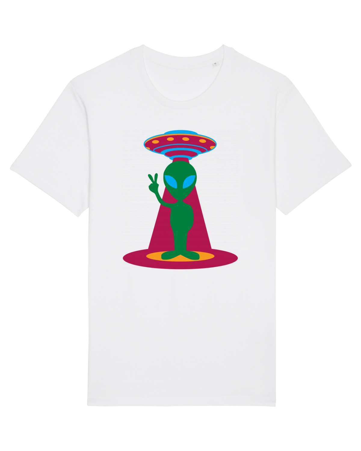 Tricou mânecă scurtă Unisex Rocker White