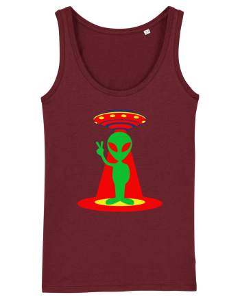 Alien and UFO Burgundy