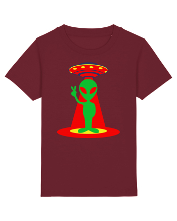 Alien and UFO Burgundy
