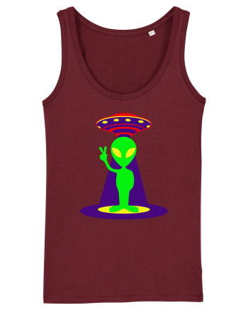 Alien And UFO Burgundy