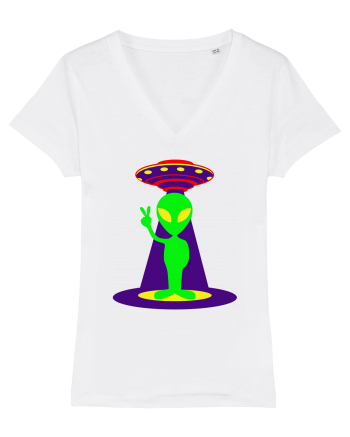 Alien And UFO White