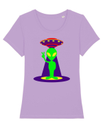 Alien And UFO Tricou mânecă scurtă guler larg fitted Damă Expresser