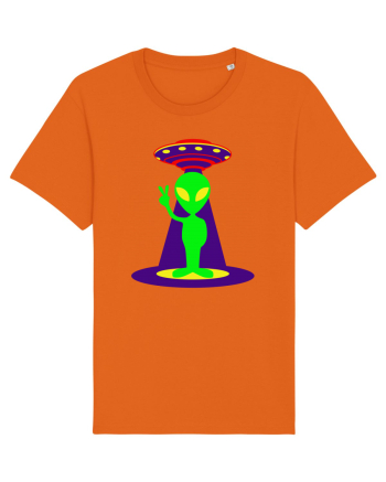 Alien And UFO Bright Orange
