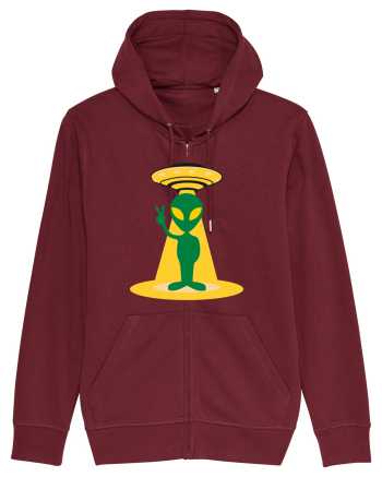 Alien And UFO Burgundy