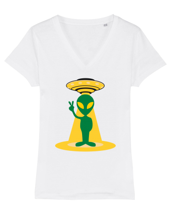 Alien And UFO White