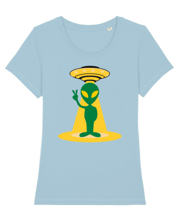 Alien And UFO Sky Blue