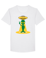 Alien And UFO Tricou mânecă scurtă guler larg Bărbat Skater