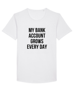 My bank account grows everyday Tricou mânecă scurtă guler larg Bărbat Skater