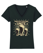 Procrastinators Unite Tomorrow Tricou mânecă scurtă guler V Damă Evoker