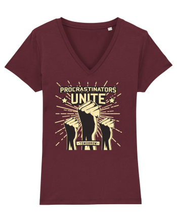 Procrastinators Unite Tomorrow Burgundy