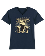 Procrastinators Unite Tomorrow Tricou mânecă scurtă guler V Bărbat Presenter
