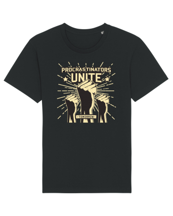 Procrastinators Unite Tomorrow Black