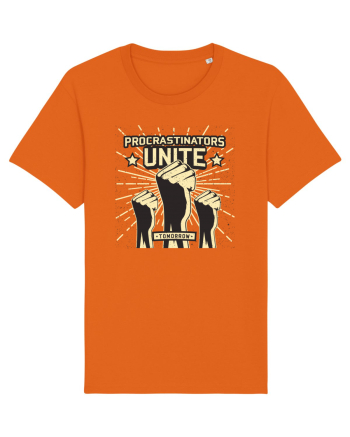 Procrastinators Unite Tomorrow Bright Orange