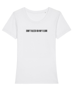 Don't bleed on my floor Tricou mânecă scurtă guler larg fitted Damă Expresser