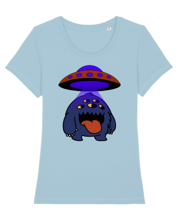 Funny Alien Sky Blue