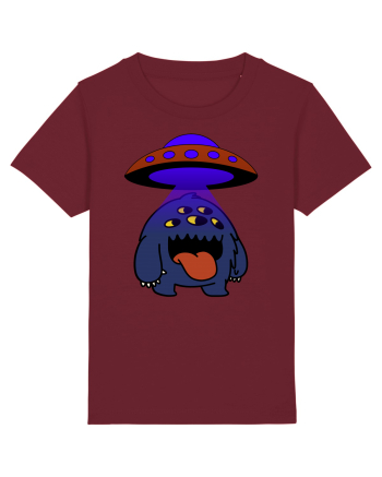 Funny Alien Burgundy