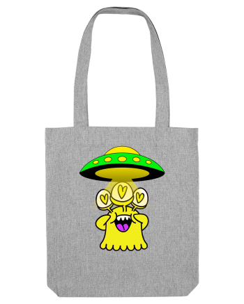 Funny Alien Heather Grey