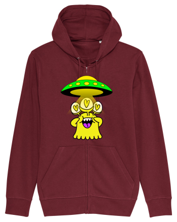 Funny Alien Burgundy