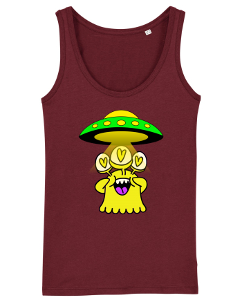 Funny Alien Burgundy