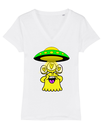 Funny Alien White