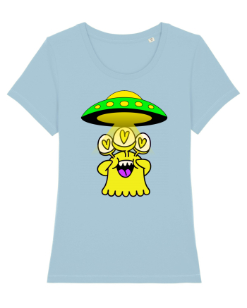 Funny Alien Sky Blue