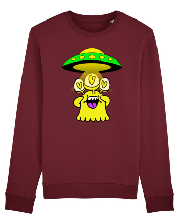 Funny Alien Burgundy