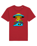 Funny Alien Tricou mânecă scurtă Unisex Rocker