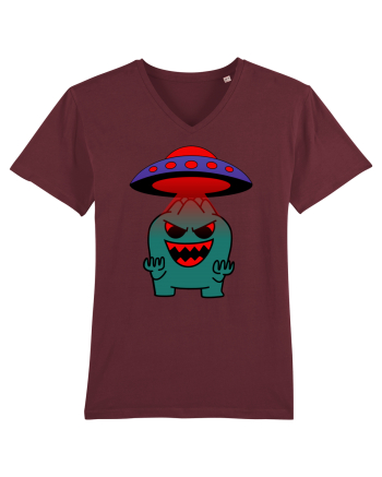 Funny Alien Burgundy