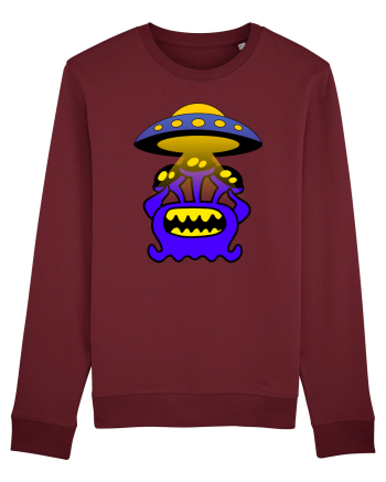 Funny Alien Burgundy