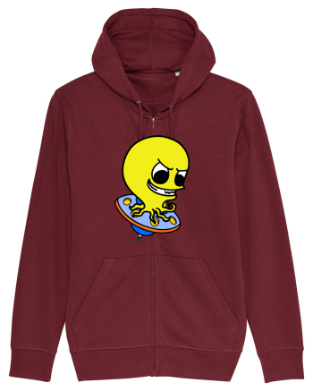 Funny Alien Burgundy