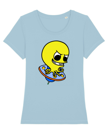 Funny Alien Sky Blue