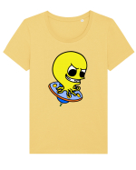 Funny Alien Tricou mânecă scurtă guler larg fitted Damă Expresser
