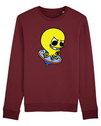 Funny Alien Burgundy