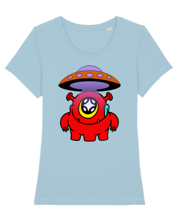 Funny Alien Sky Blue