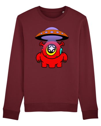 Funny Alien Burgundy