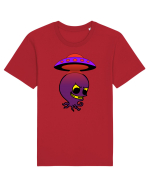 Funny Alien Tricou mânecă scurtă Unisex Rocker