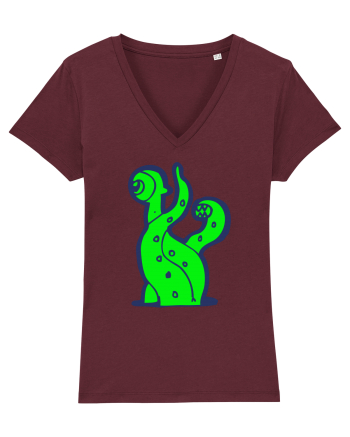 Funny Alien Burgundy
