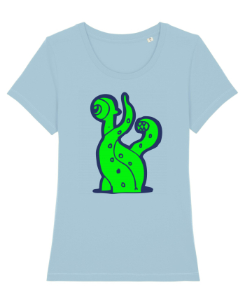 Funny Alien Sky Blue