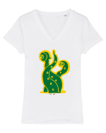 Funny Alien Tricou mânecă scurtă guler V Damă Evoker