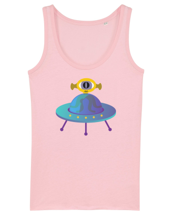 Alien And UFO Cotton Pink