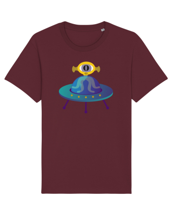 Alien And UFO Burgundy