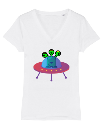 Alien And UFO White