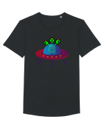 Alien And UFO Tricou mânecă scurtă guler larg Bărbat Skater