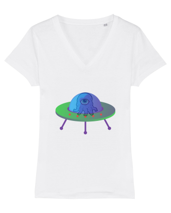 Alien And UFO White
