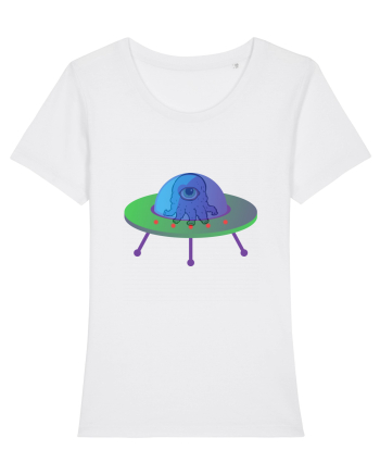 Alien And UFO White