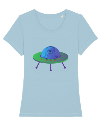 Alien And UFO Sky Blue