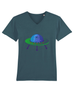 Alien And UFO Tricou mânecă scurtă guler V Bărbat Presenter
