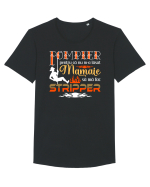 Pompier Tricou mânecă scurtă guler larg Bărbat Skater