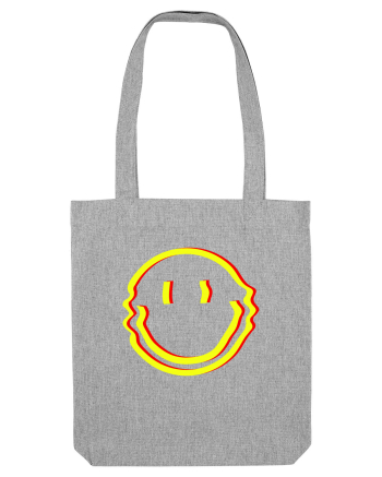 Trippy Smiley Heather Grey