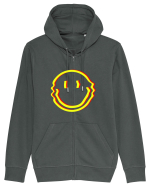 Trippy Smiley Hanorac cu fermoar Unisex Connector
